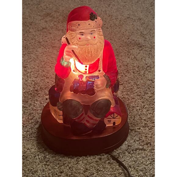 Old World Christmas Yuletide Santa Illuminated 1996 Lighted - Picture 1 of 16